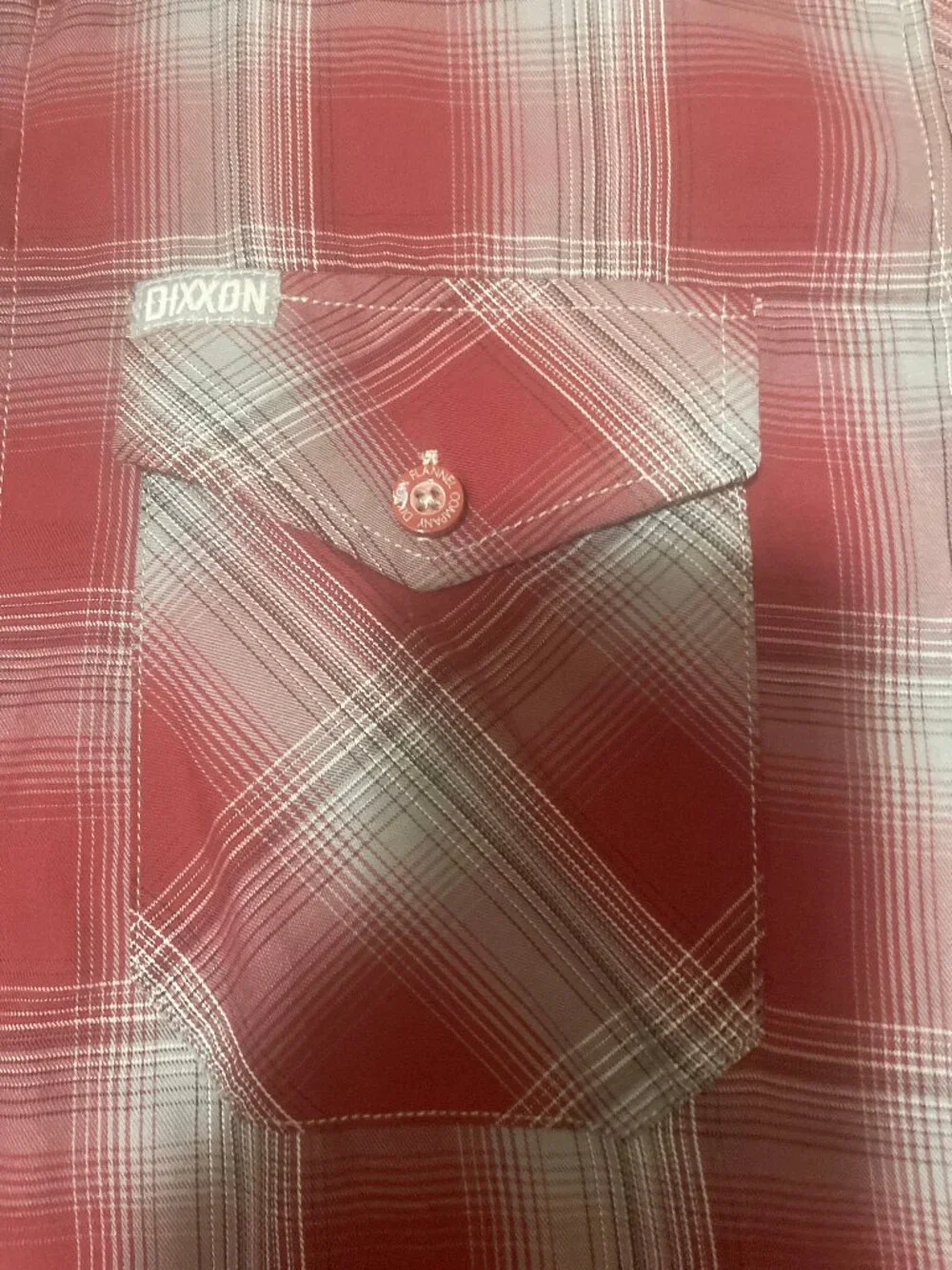 Dixxon Syrah Bamboo Blend Red Plaid Short Sleeve Button Up Shirt Men’s M